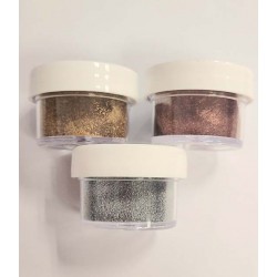 Embossing Powders Metallic Gold, Metallic Silver, Metallic Copper