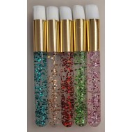 Mini Stencil Brushes - Glitter Handles