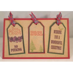 Christmas Tags Clear Stamp Set - SALE