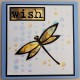 Fab Dragonfly Large Cling Rubber Stamp