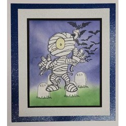 Stardust Glitter Card Blue with Silver Stardust Glitter Card Blue with Silver