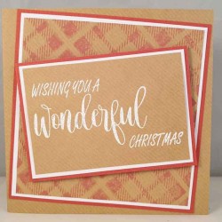 Wonderful Christmas Rubber Stamp