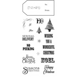 Christmas Tags Clear Stamp Set - SALE