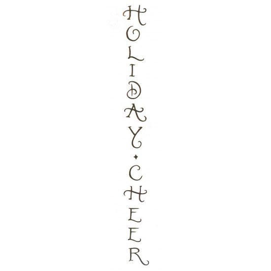 Holiday Cheer Cling Rubber Stamp