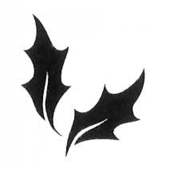 Small Solid Holly Leaves Cling Rubber Stamp Small Solid Holly Leaves Cling Rubber Stamp