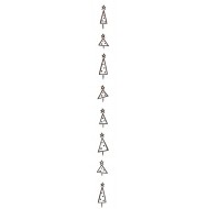 Vertical Christmas Trees Cling Rubber Stamp Vertical Christmas Trees Cling Rubber Stamp