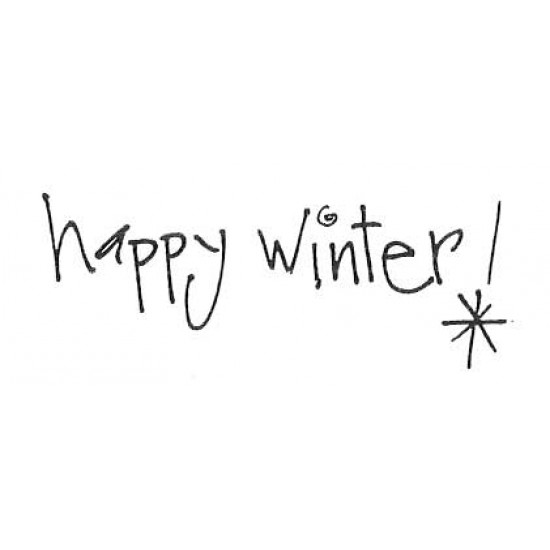 Happy Winter Cling rubber stamp Happy Winter Cling rubber stamp
