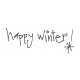 Happy Winter Cling rubber stamp Happy Winter Cling rubber stamp