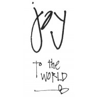 Joy to the world Cling rubber stamp Joy to the world Cling rubber stamp