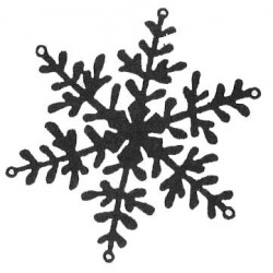 Tahoe Snowflake Cling rubber stamp Tahoe Snowflake Cling rubber stamp