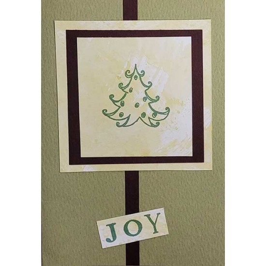 Jolly Tree Cling rubber stamp