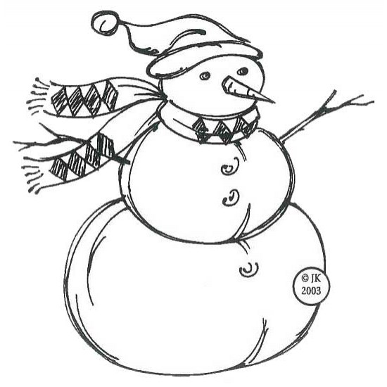 Frankie The Snowman Cling Rubber Stamp Frankie The Snowman Cling Rubber Stamp