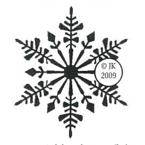 Highland Snowflake 1 Cling Rubber Stamp Highland Snowflake 1 Cling Rubber Stamp
