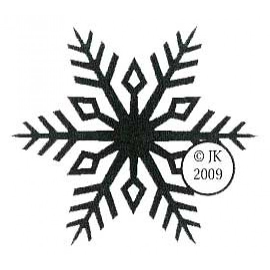 Highland Snowflake 2 Cling Rubber Stamp