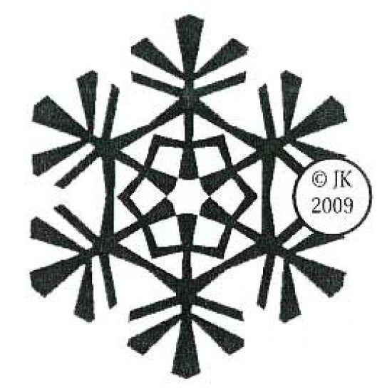 Highland Snowflake 3 Cling Rubber Stamp Highland Snowflake 3 Cling Rubber Stamp