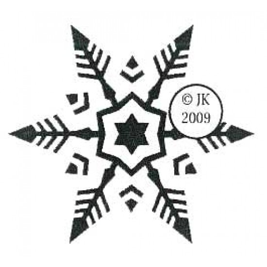 Highland Snowflake 4 Cling Rubber Stamp Highland Snowflake 4 Cling Rubber Stamp