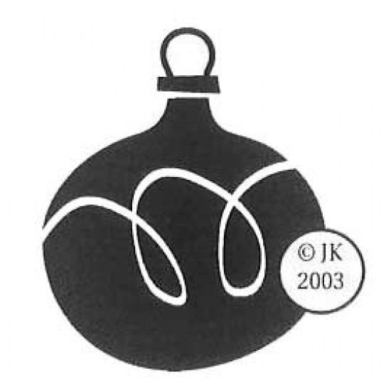 Mod Bulb Ornament Cling Rubber Stamp Mod Bulb Ornament Cling Rubber Stamp