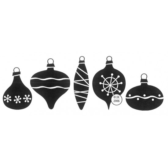 Ornament Border Cling Rubber Stamp