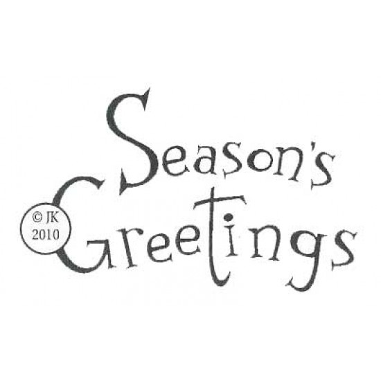 Seasons Greetings Funky Cling Rubber Stamp Seasons Greetings Funky Cling Rubber Stamp