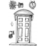 Front Door rubber stamp set