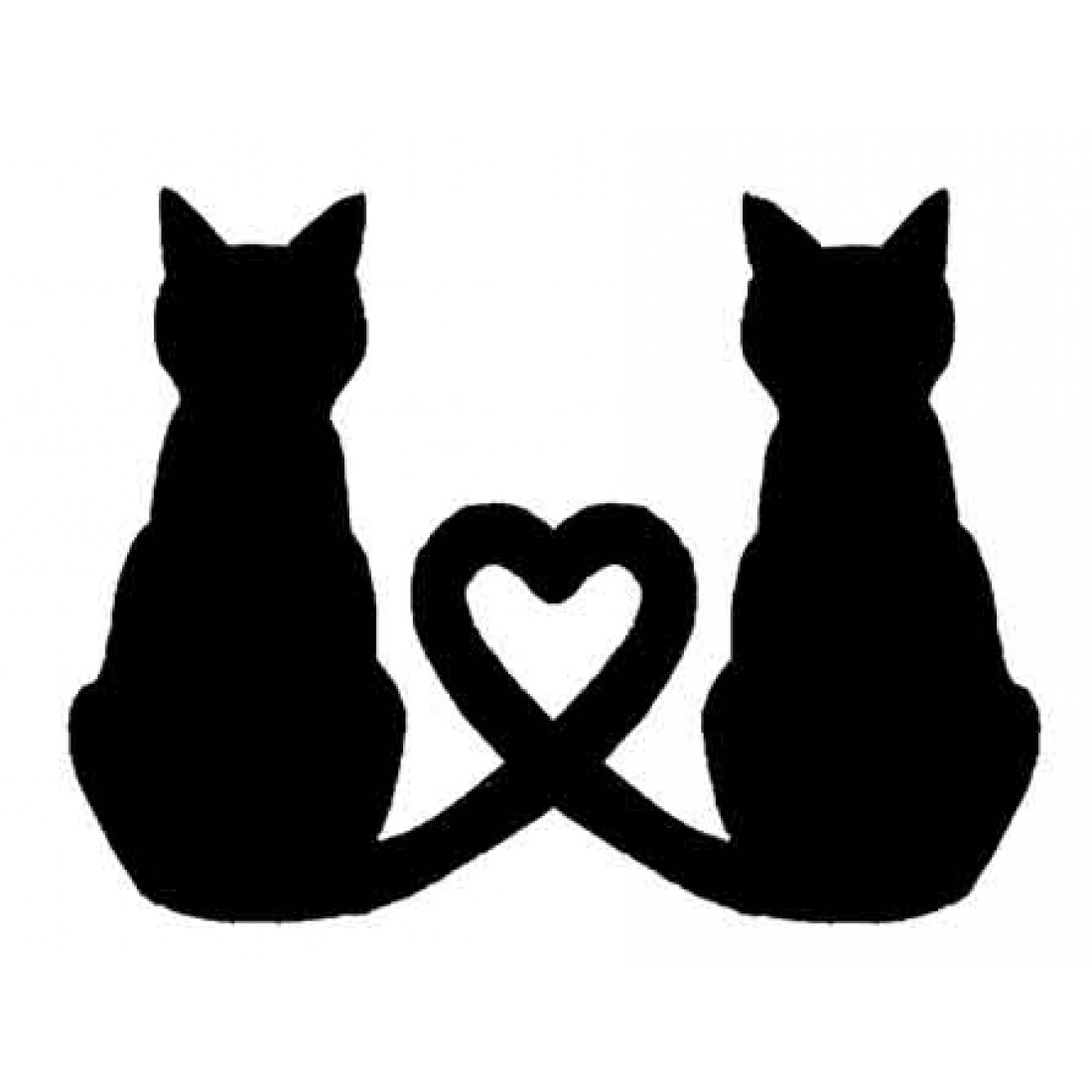 Котик силуэт