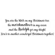 Wonderful Christmas Together Cling Rubber Stamp