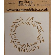Stencil Brushed Wreath