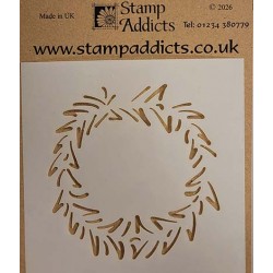 Stencil Brushed Wreath