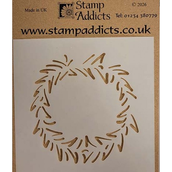Stencil Brushed Wreath