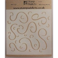 Stencil Swirls and Curls