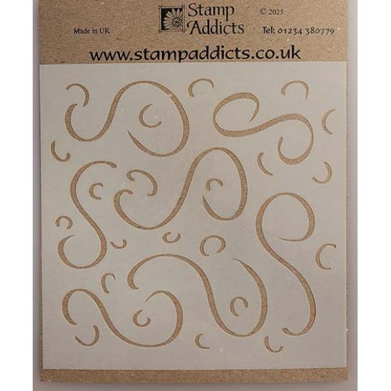 Stencil Swirls and Curls